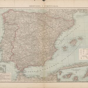 mapa HISZPANIA I PORTUGALIA