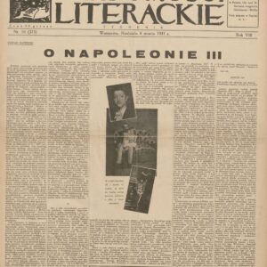 WIADOMOŚCI LITERACKIE NR (375) 10/1931