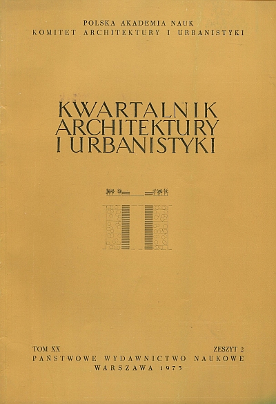 KWARTALNIK ARCHITEKTURY I URBANISTYKI NR 2/1975