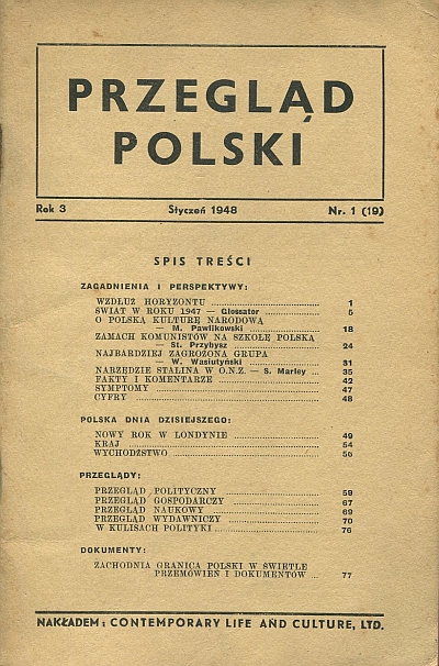 PRZEGLĄD POLSKI NR (19) 1/1948