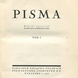 PISMA. TOM I