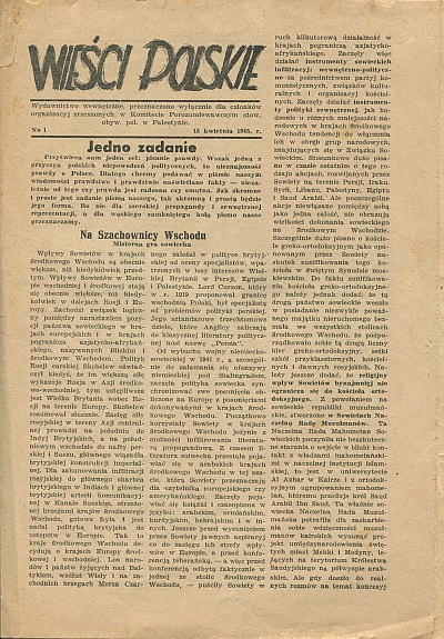 WIEŚCI POLSKIE. 15 kwietnia 1945 R.