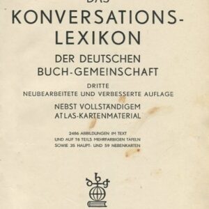 VON A BIS Z. DAS KONVERSATIONS-LEXIKON DER DEUTSCHEN BUCH-GEMEINSCHAFT (ENCYKLOPEDIA)