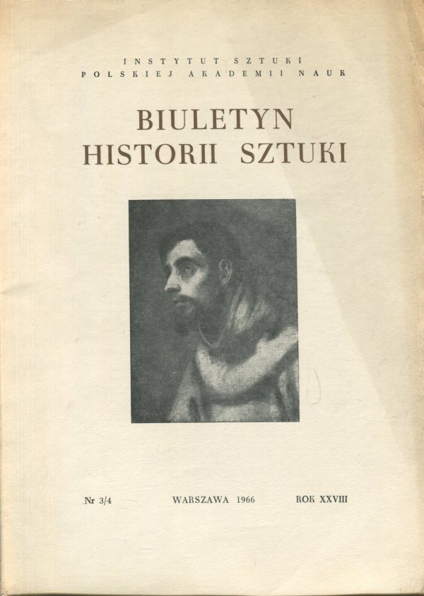 BIULETYN HISTORII SZTUKI NR 3/4 XXVIII (1966)