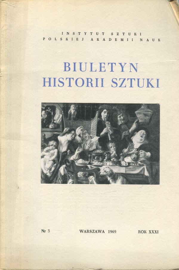 BIULETYN HISTORII SZTUKI NR 3/1969
