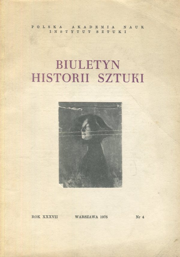 BIULETYN HISTORII SZTUKI NR 4/1975