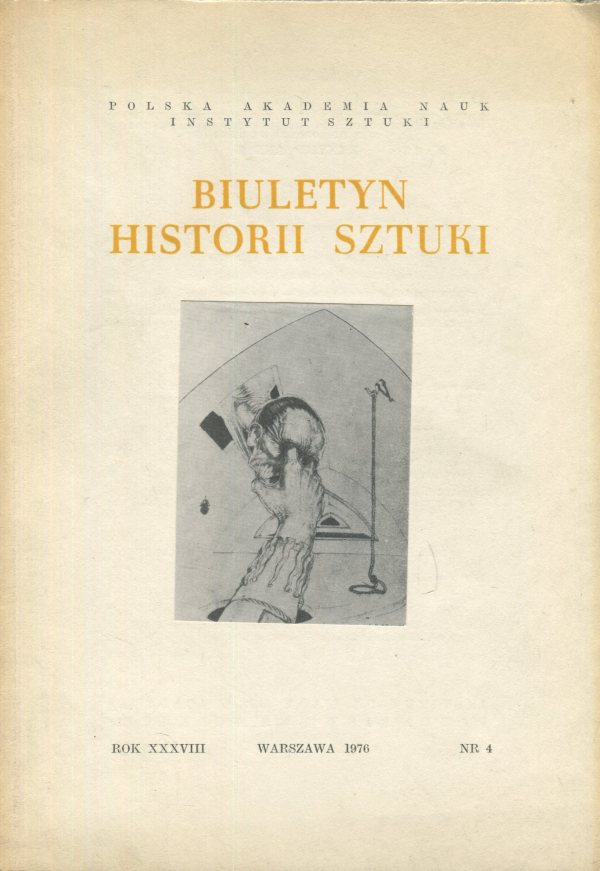 BIULETYN HISTORII SZTUKI NR 4 XXXVIII (1976)