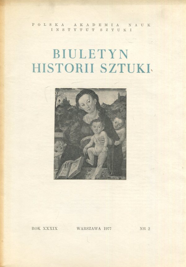 BIULETYN HISTORII SZTUKI NR 2 XXXIX (1977)