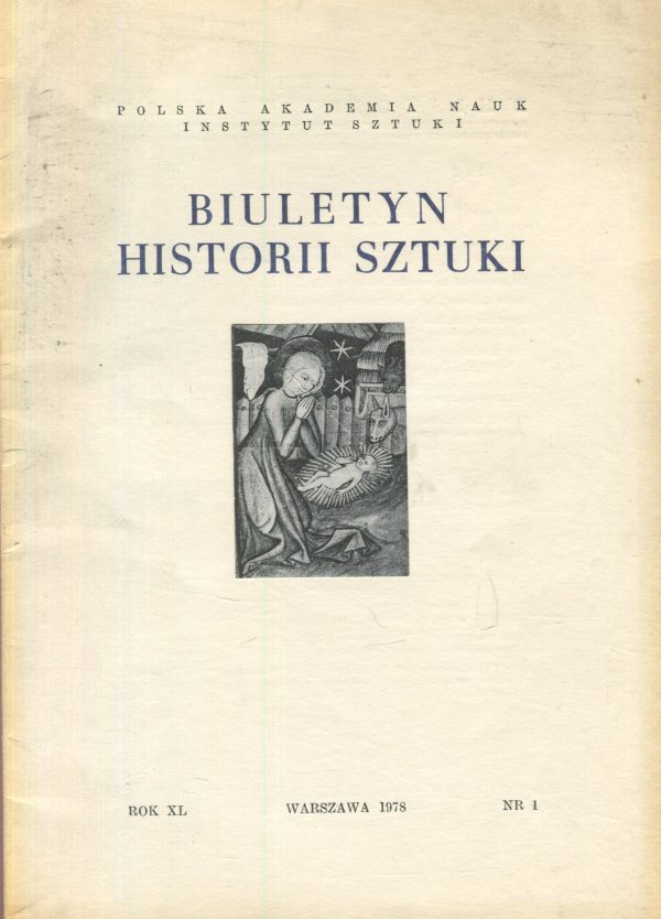BIULETYN HISTORII SZTUKI NR 1 XL (1978)