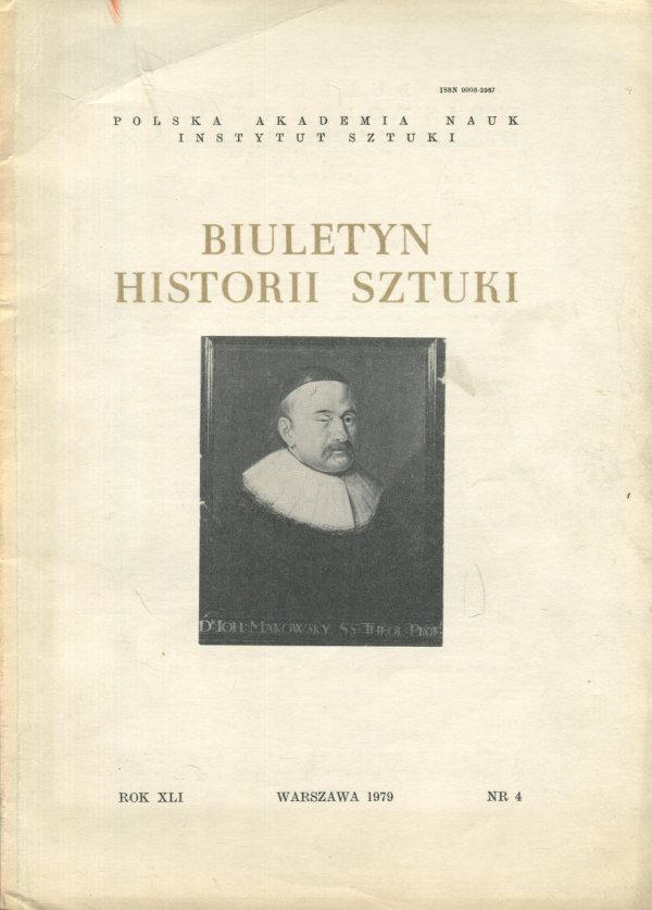 BIULETYN HISTORII SZTUKI NR 4 XLI (1979)