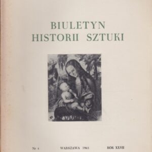 BIULETYN HISTORII SZTUKI NR 4/1965