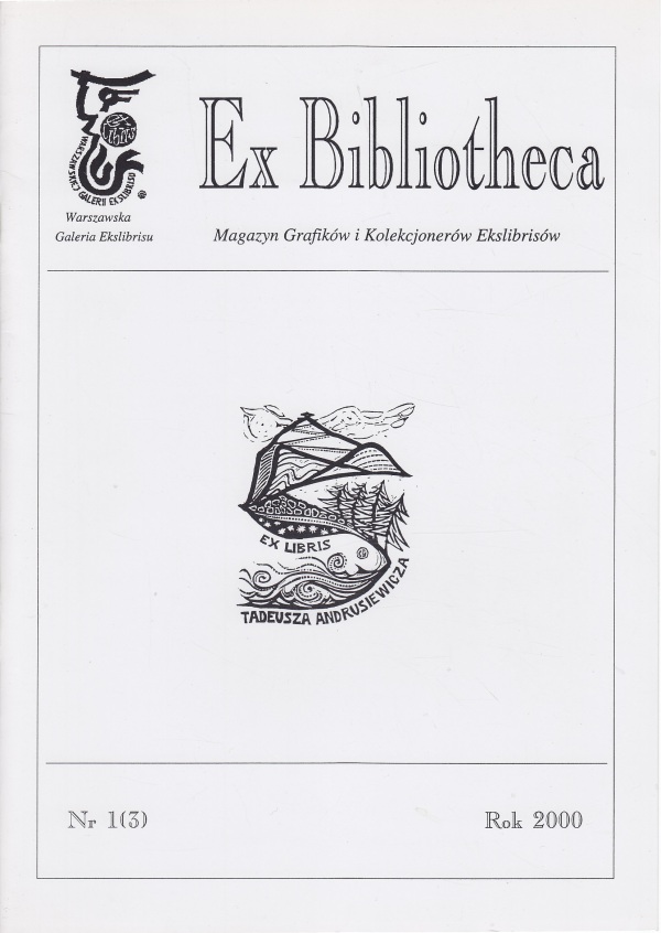 EX BIBLIOTHECA, NR 1 (2000)