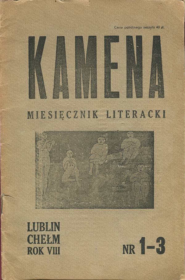 KAMENA. MIESIĘCZNIK LITERACKI NR 1-3/1946