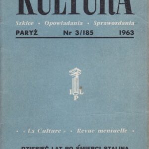 miesięcznik KULTURA 185/1963