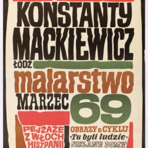 plakat KONSTANTY MACKIEWICZ. MALARSTWO