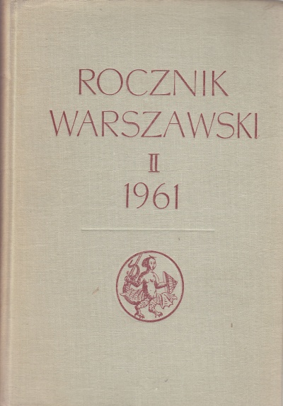 ROCZNIK WARSZAWSKI II (1961)