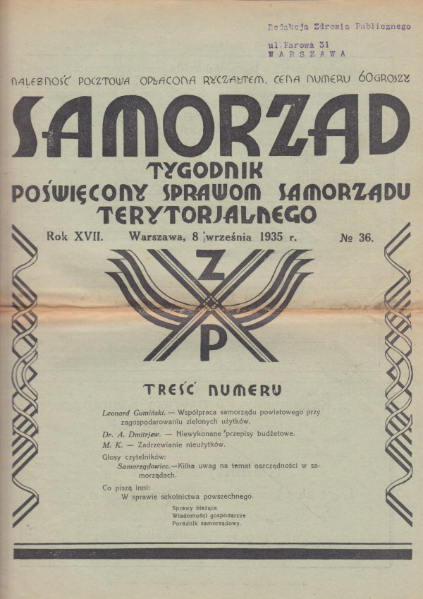 SAMORZĄD NR 36/1935