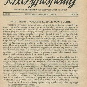 ZIEMIE ZACHODNIE RZECZYPOSPOLITEJ NR (8) 6/1943
