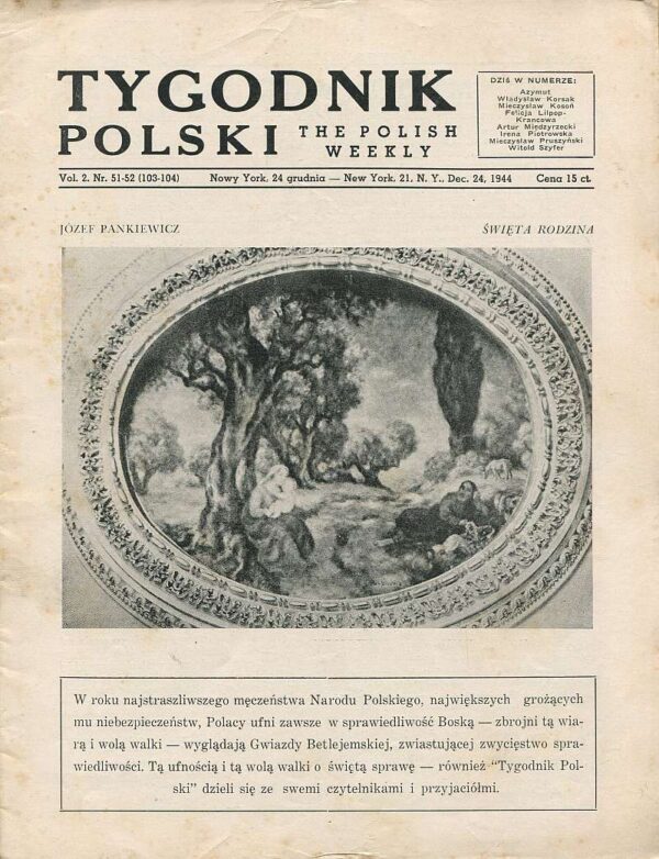 TYGODNIK POLSKI NR (103-104) 51-52/1944