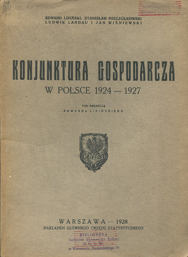 KONiUNKTURA GOSPODARCZA W POLSCE 1924-1927