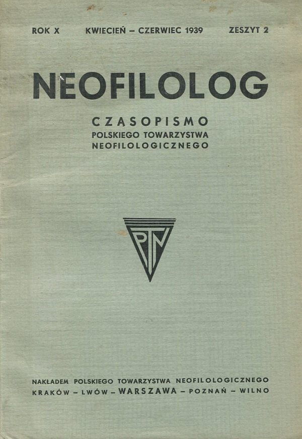 NEOFILOLOG NR 2/1939
