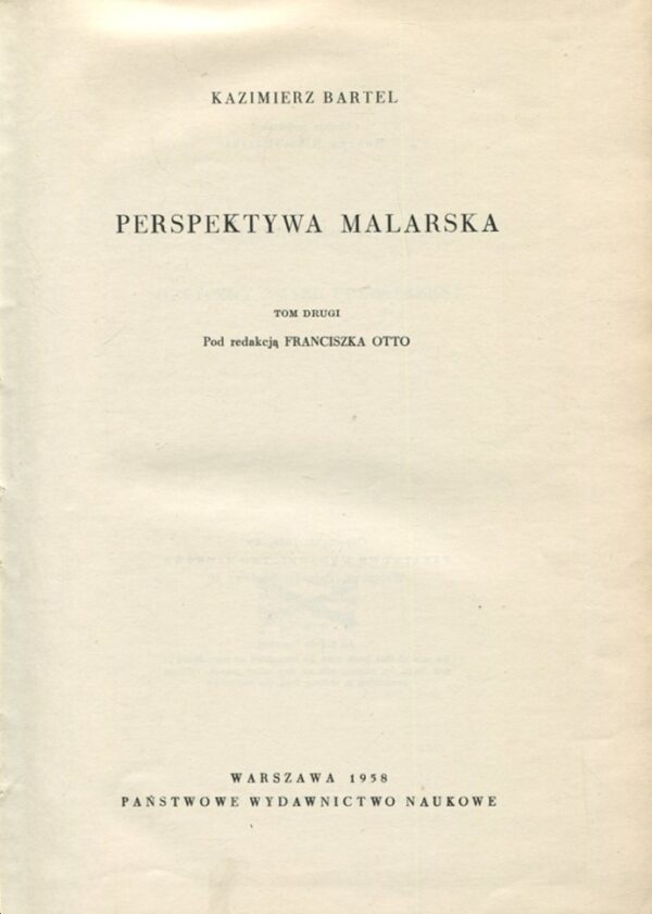 PERSPEKTYWA MALARSKA TOM II