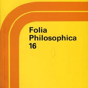 FOLIA PHILOSOPHICA 16