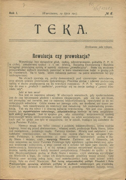 TEKA NR 6/1917