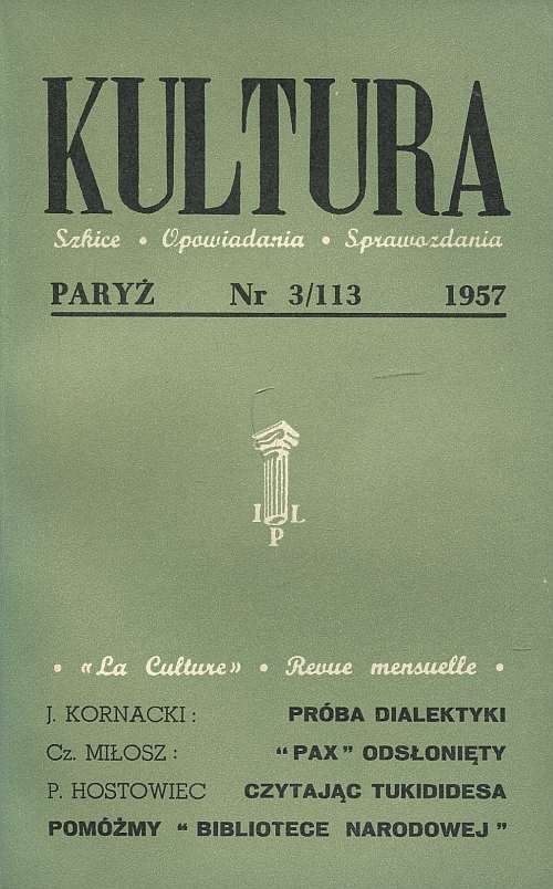 miesięcznik KULTURA 113/1957