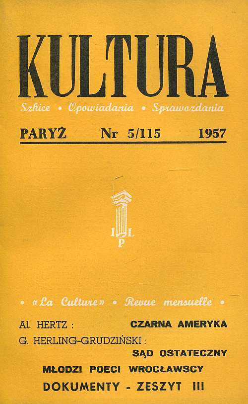 miesięcznik KULTURA 115/1957