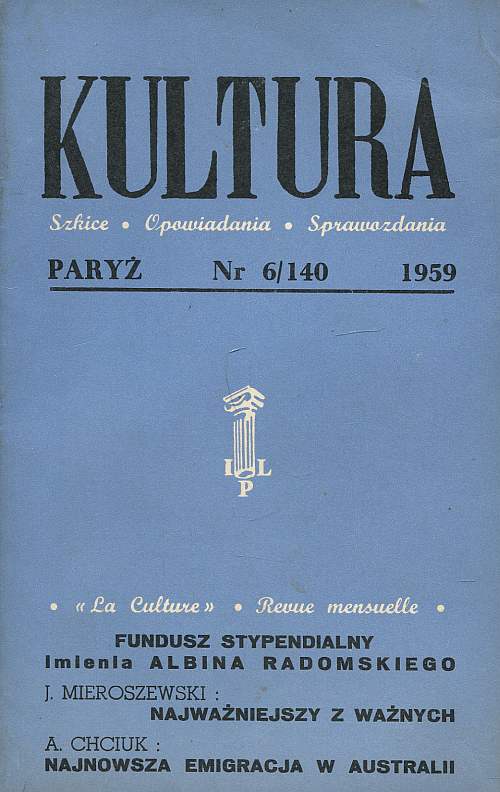 miesięcznik KULTURA 140/1959