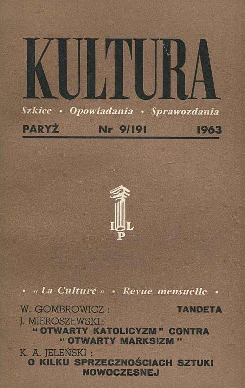 miesięcznik KULTURA 191/1963