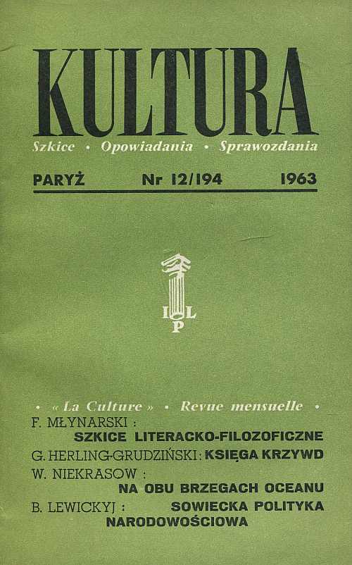 miesięcznik KULTURA 194/1963