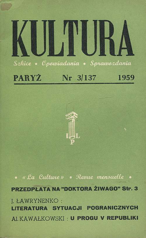 miesięcznik KULTURA 137/1959