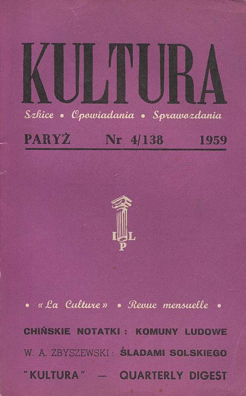 miesięcznik KULTURA 138/1959