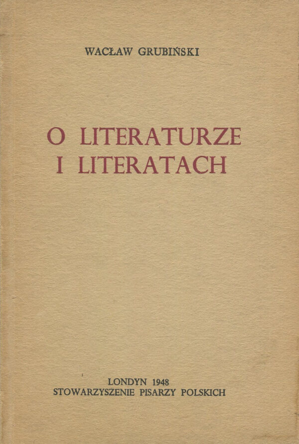 O LITERATURZE I LITERATACH