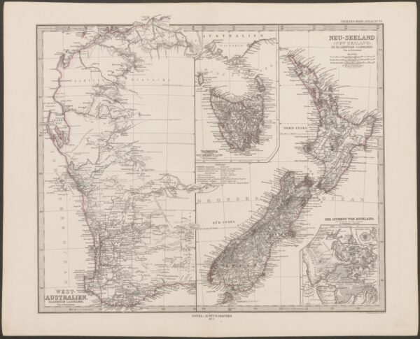 mapa ZACHODNIA AUSTRALIA