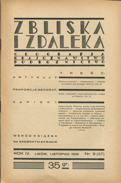 Z BLISKA I Z DALEKA NR (37) 9/1936