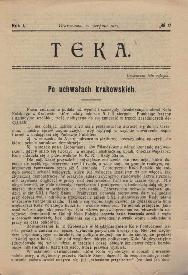 TEKA NR 11/1917