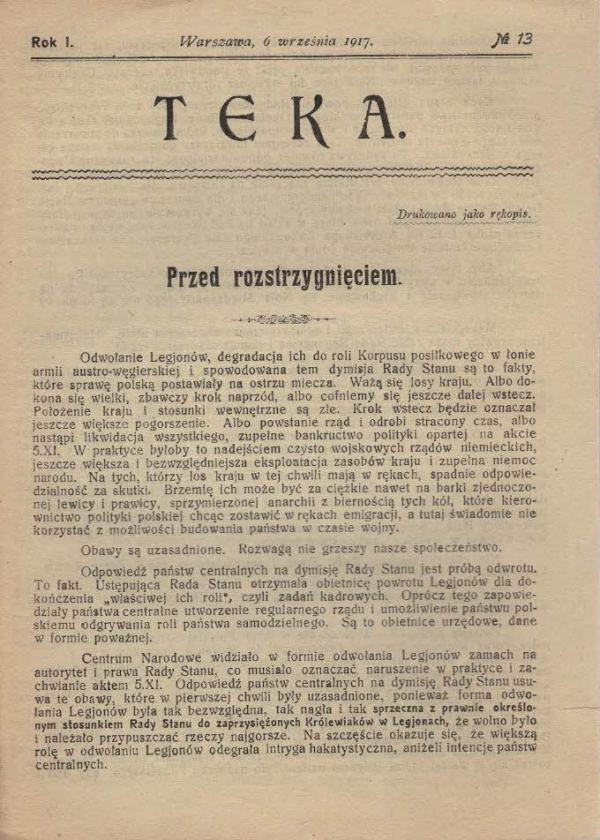 TEKA NR 13/1917