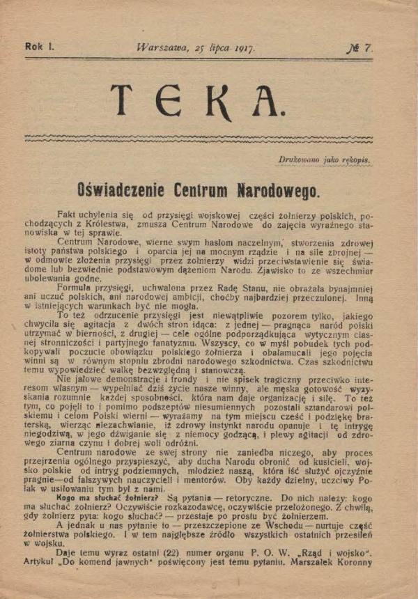 TEKA NR 7/1917