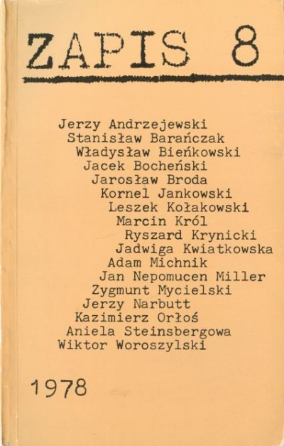 ZAPIS NR 8/1978