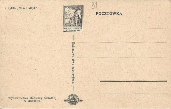 pocztówka GRANICA POLSKO-GDAŃSKA