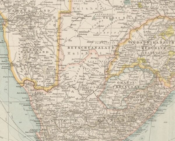mapa AFRYKA POŁUDNIOWA I MADAGASKAR (II)