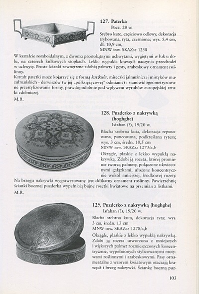 SZTUKA PERSKA OKRESU KADŻARSKIEGO 1779-1924. KATALOG WYSTAWY