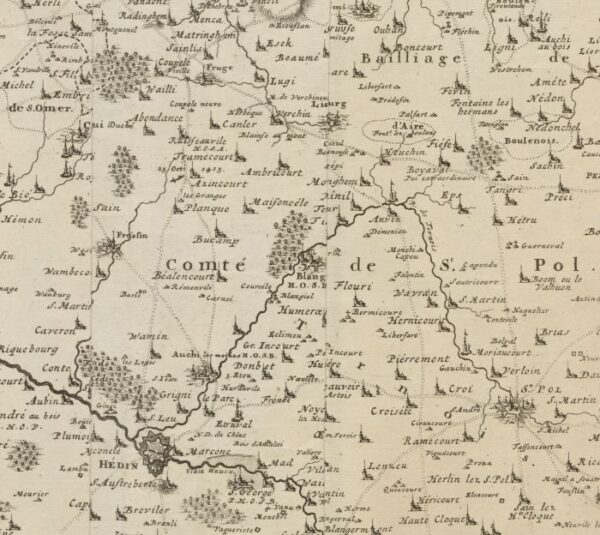 mapa FRANCUSKIE KRAINY HISTORYCZNE