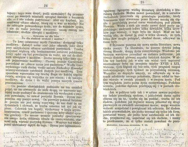 LITERATURA SŁOWIAŃSKA WYKŁADANA W KOLEGIUM FRANCUZKIM. ROK TRZECI, 1842-1843. ROK CZWARTY, 1843-1844