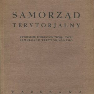 kwartalnik SAMORZĄD TERYTORIALNY 1932/ZESZYT 1-2