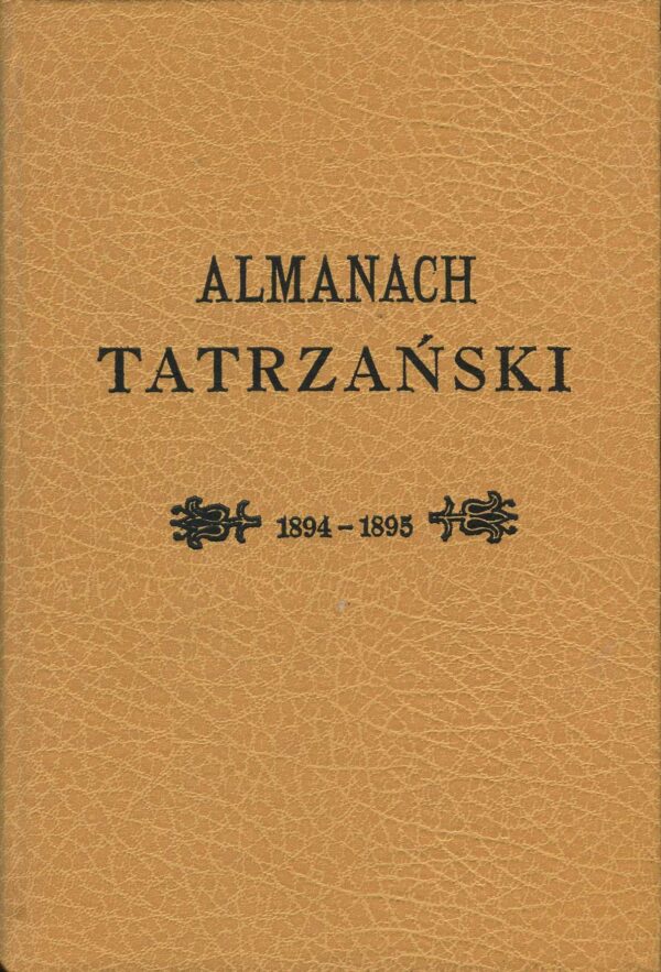 ALMANACH TATRZAŃSKI 1894-1895