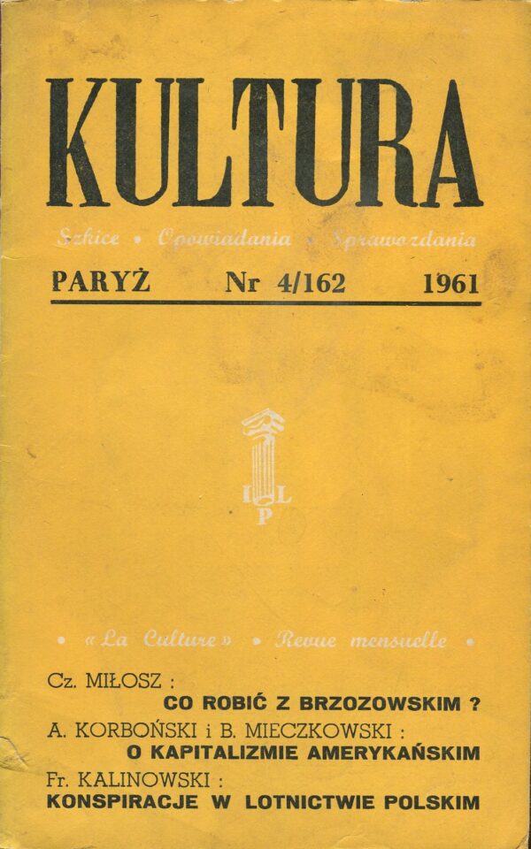 miesięcznik KULTURA 162/1961
